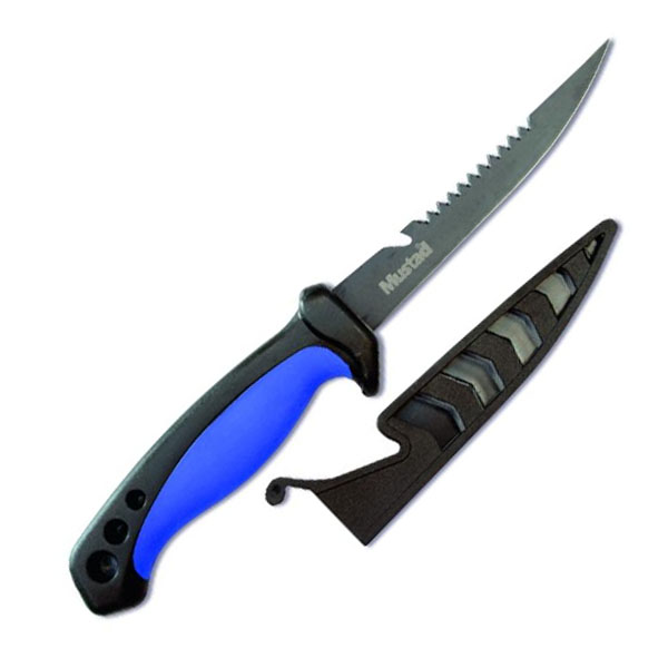Cuchillo con funda superior Mustad BAIT KNIFE