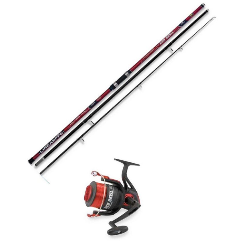 lineaeffe combo surfcasting extreme fishing gear red devil